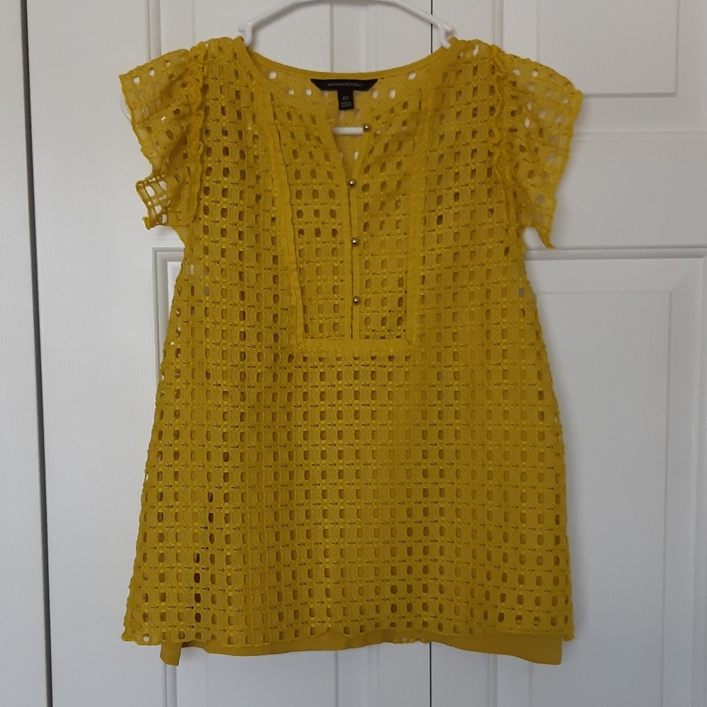 Yellow Banana Republic Blouse